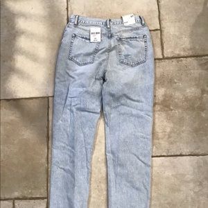 Light wash mom jeans